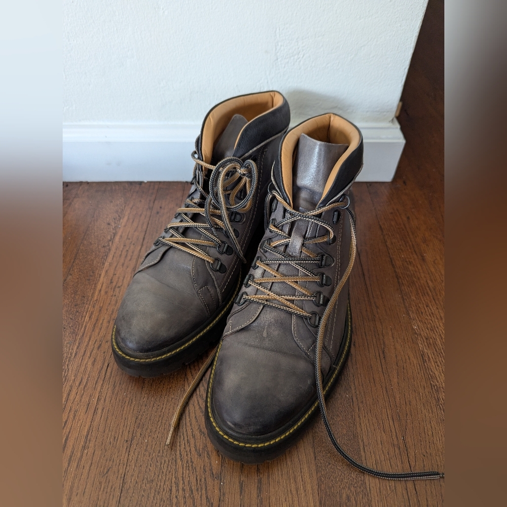 Gray Mens Francesco Benigno Boots Size 10